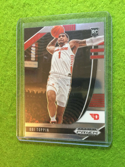 OBI TOPPIN PRIZM ROOKIE CARD JERSEY #1 DAYTON RC NEW YORK KNICKS - 2020 Prizm DP