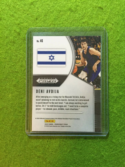 DENI AVDIJA PRIZM ROOKIE CARD JERSEY #8 ISRAEL RC WIZARDS 2020 Panini Prizm No.6