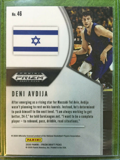 DENI AVDIJA PRIZM ROOKIE CARD JERSEY #8 ISRAEL RC WIZARDS 2020 Panini Prizm No.6