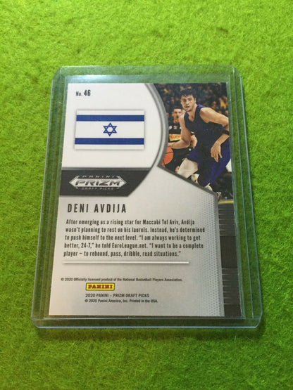 DENI AVDIJA PRIZM ROOKIE CARD JERSEY #8 ISRAEL RC WIZARDS 2020 Panini Prizm No.6