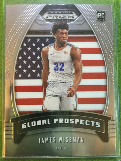 JAMES WISEMAN PRIZM ROOKIE CARD JERSEY #32 MEMPHIS RC WARRIORS 2020 Prizm GLOBAL