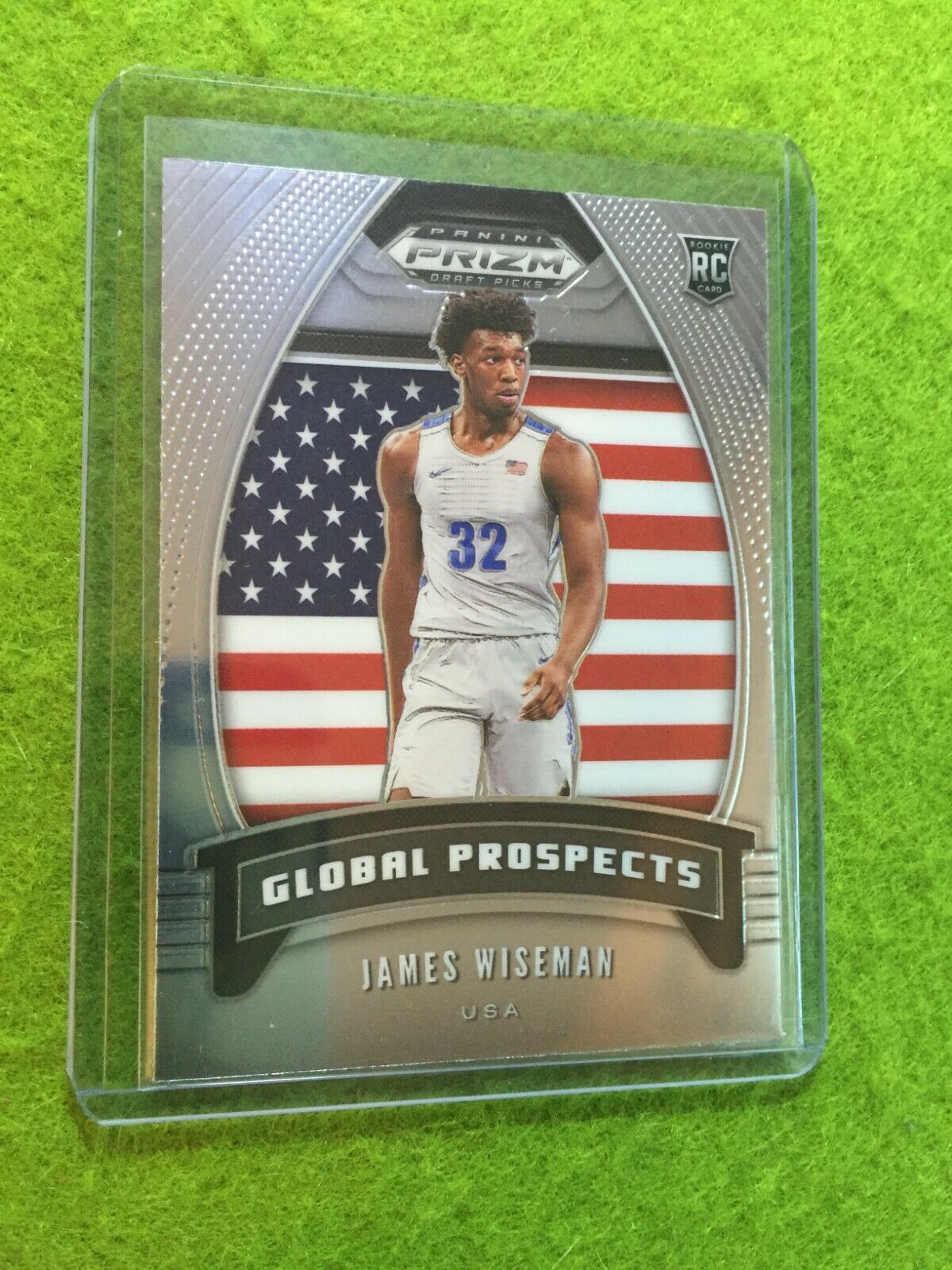 JAMES WISEMAN PRIZM ROOKIE CARD JERSEY #32 MEMPHIS RC WARRIORS 2020 Prizm GLOBAL