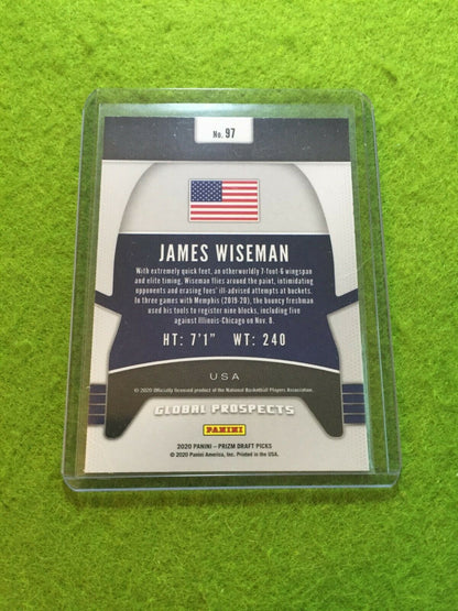 JAMES WISEMAN PRIZM ROOKIE CARD JERSEY #32 MEMPHIS RC WARRIORS 2020 Prizm GLOBAL