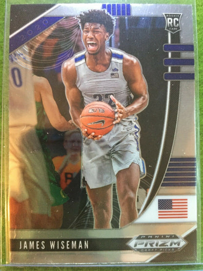 JAMES WISEMAN PRIZM ROOKIE CARD JERSEY #32 MEMPHIS RC WARRIORS 2020 Panini Prizm