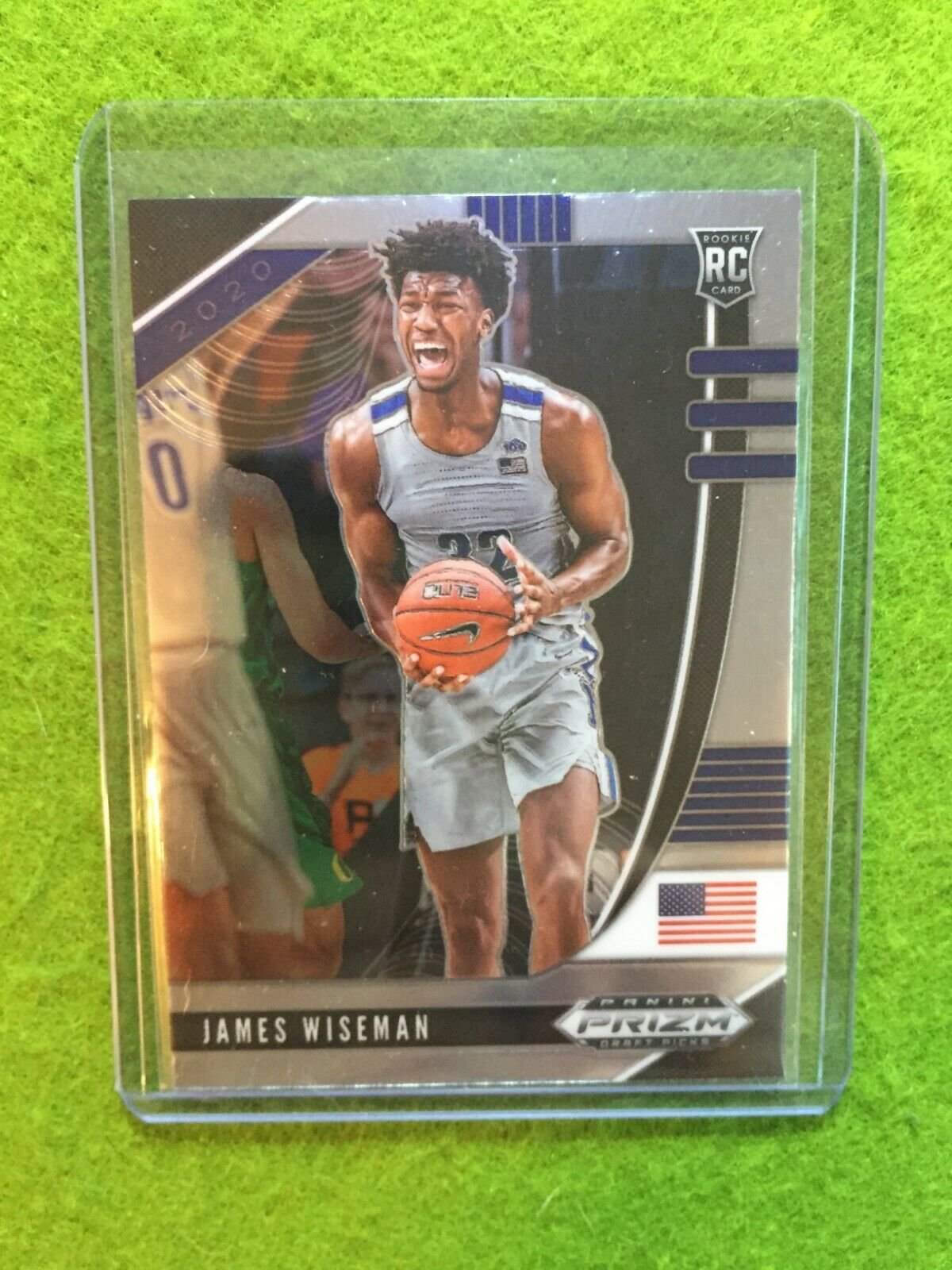 JAMES WISEMAN PRIZM ROOKIE CARD JERSEY #32 MEMPHIS RC WARRIORS 2020 Panini Prizm