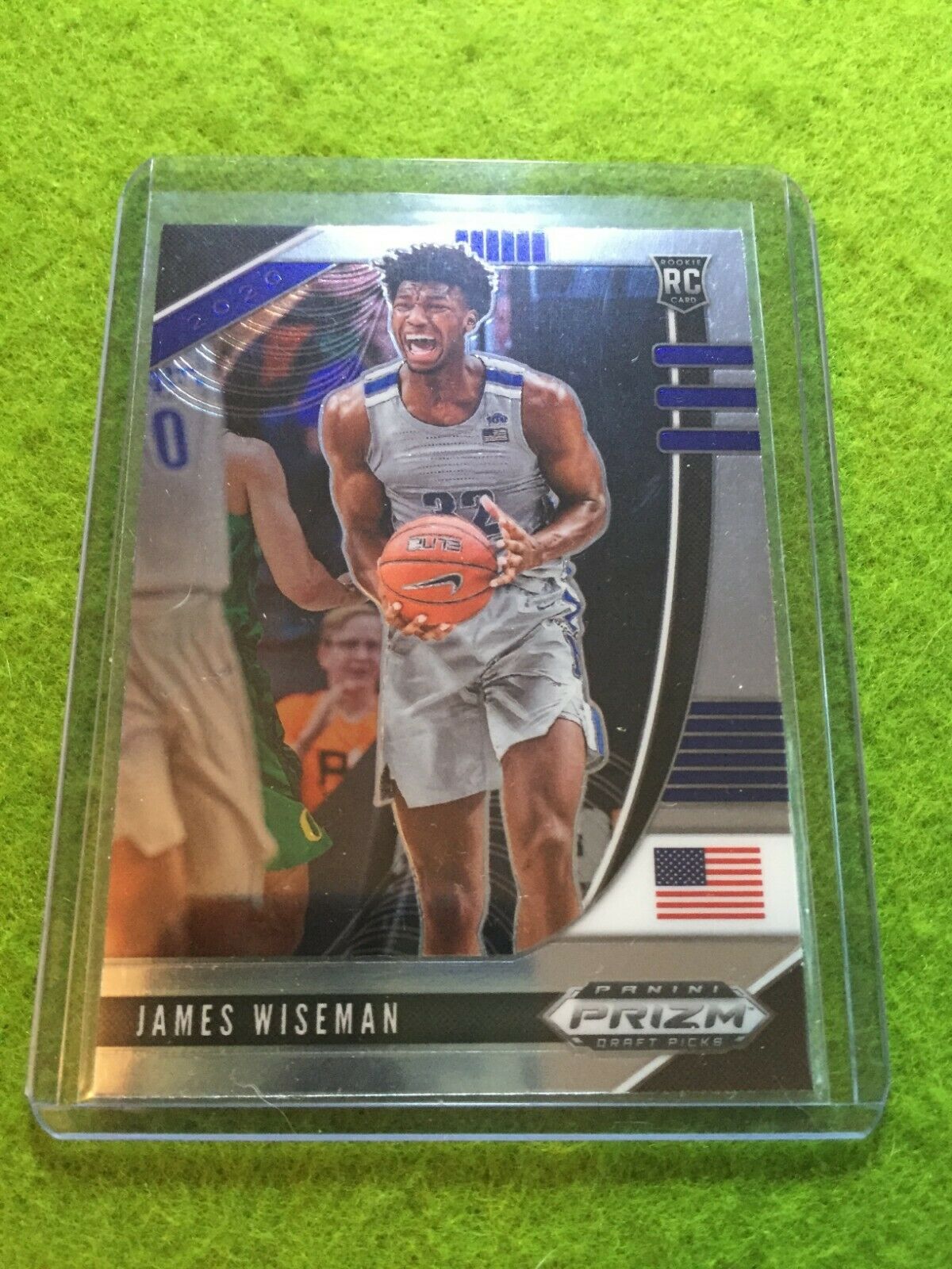 JAMES WISEMAN PRIZM ROOKIE CARD JERSEY #32 MEMPHIS RC WARRIORS 2020 Panini Prizm