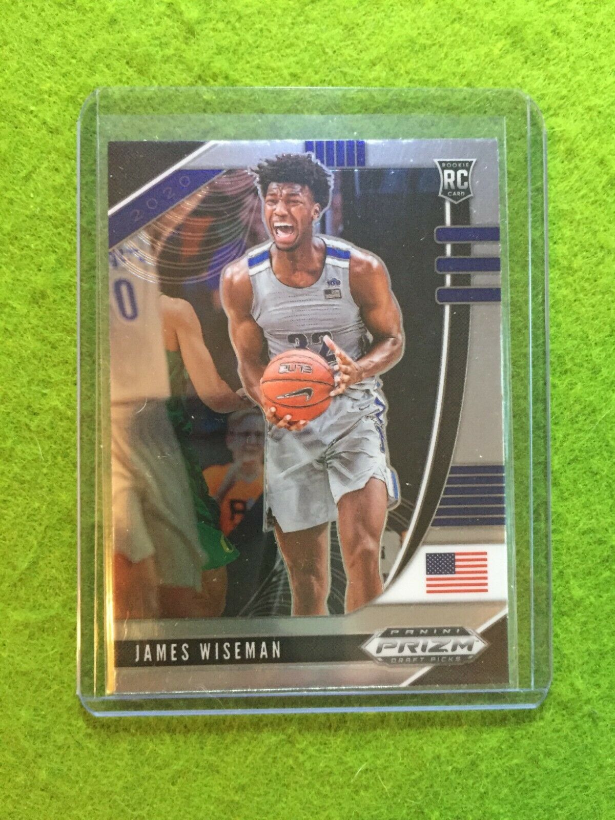 JAMES WISEMAN PRIZM ROOKIE CARD JERSEY #32 MEMPHIS RC WARRIORS 2020 Panini Prizm