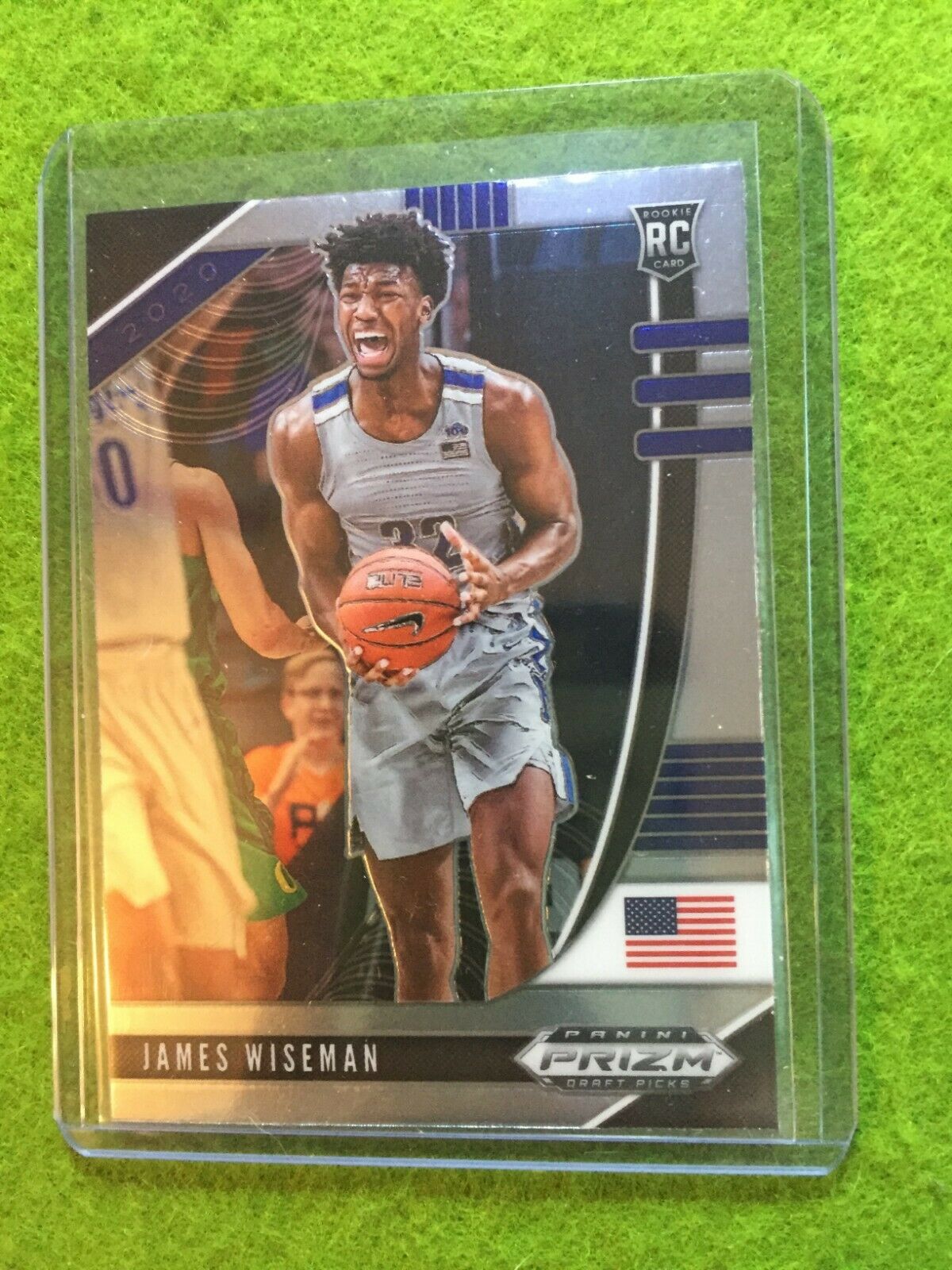 JAMES WISEMAN PRIZM ROOKIE CARD JERSEY #32 MEMPHIS RC WARRIORS 2020 Panini Prizm