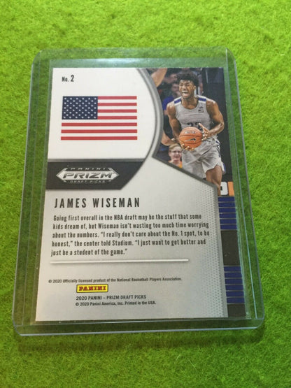 JAMES WISEMAN PRIZM ROOKIE CARD JERSEY #32 MEMPHIS RC WARRIORS 2020 Panini Prizm