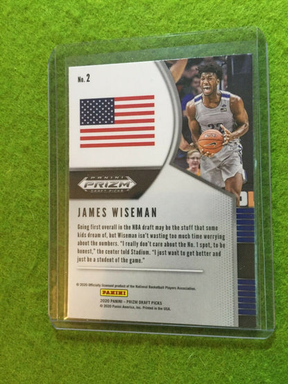 JAMES WISEMAN PRIZM ROOKIE CARD JERSEY #32 MEMPHIS RC WARRIORS 2020 Panini Prizm