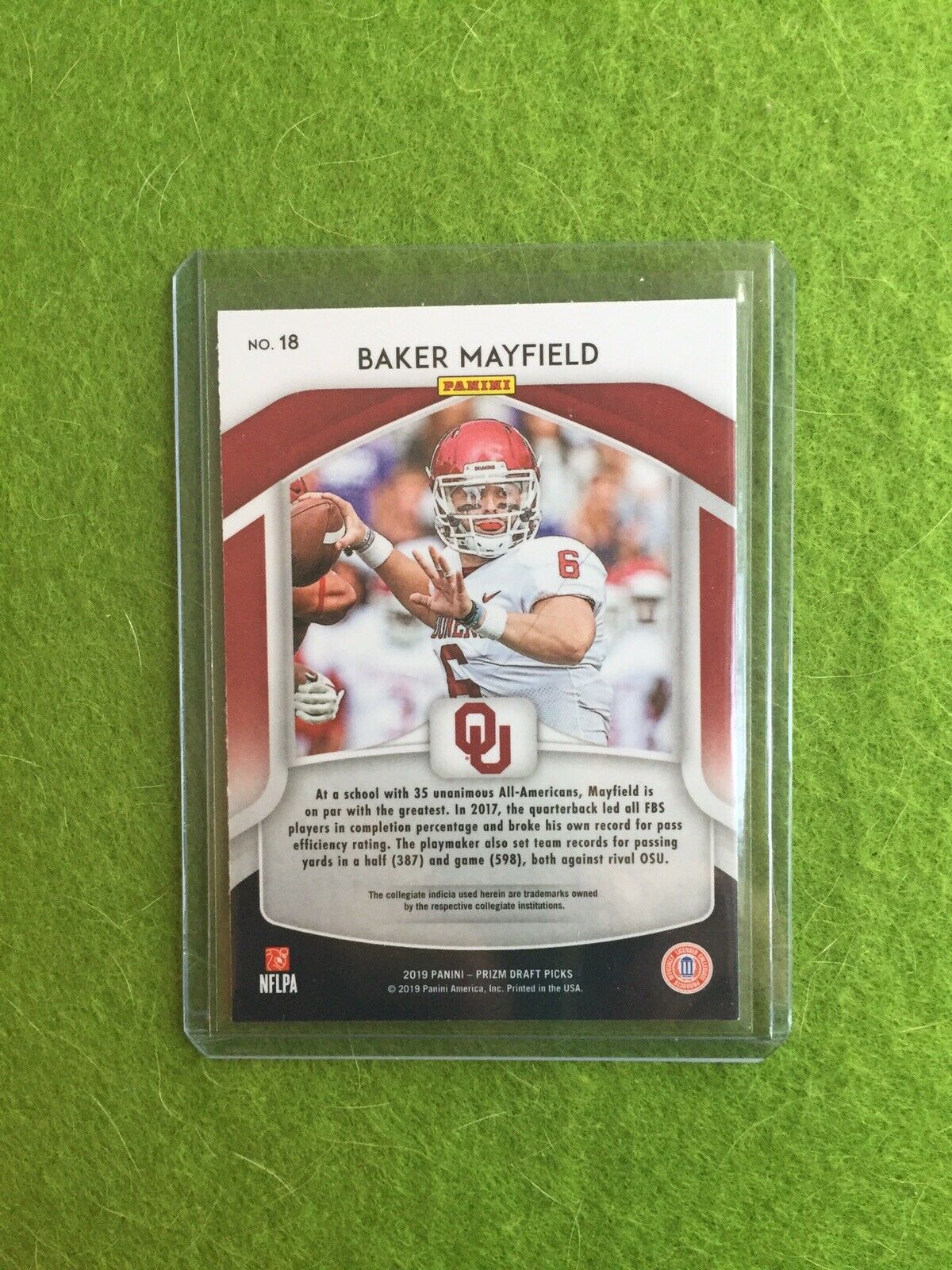 BAKER MAYFIELD PRIZM JERSEY #6 CLEVELAND BROWNS 2019 Panini Prizm DraftPicks #18