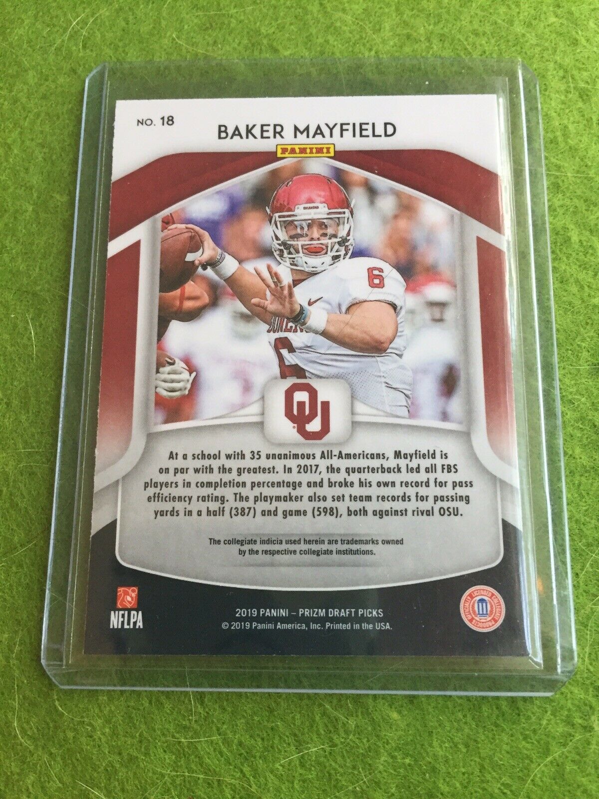 BAKER MAYFIELD PRIZM JERSEY #6 CLEVELAND BROWNS 2019 Panini Prizm DraftPicks #18