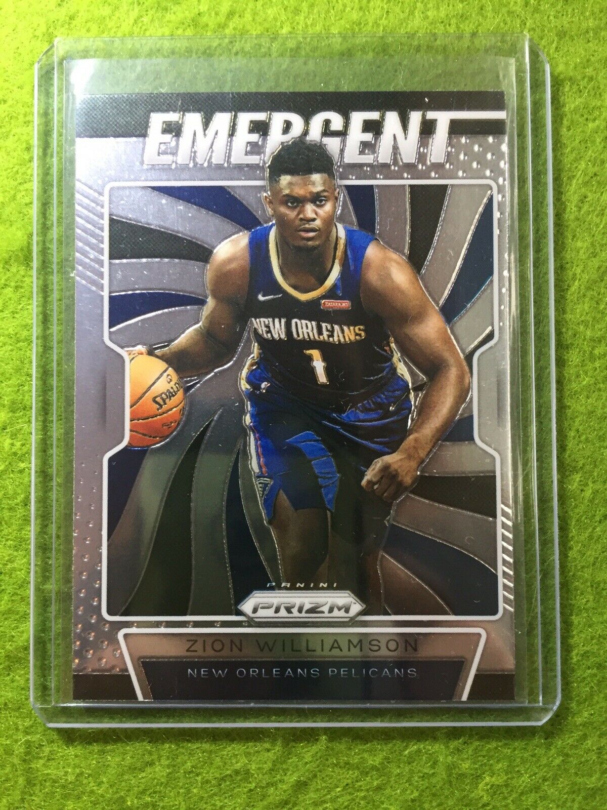 ZION WILLIAMSON PANINI PRIZM ROOKIE CARD JERSEY #1 PELICANS SP RC 2019-20 Prizm