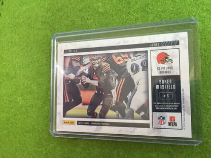 BAKER MAYFIELD JERSEY CARD BROWNS SP PATCH CLEVELAND 2019 Luminance Jumbo Relics