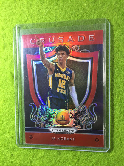 JA MORANT PRIZM ROOKIE CARD JERSEY #12 MS RC GRIZZLIES 2019 Prizm CRUSADE RED SP