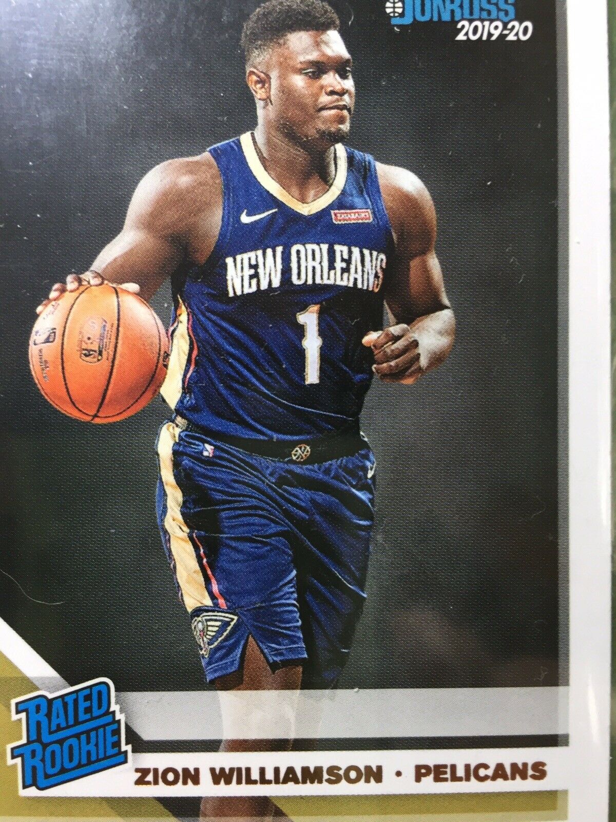 Zion Williamson ROOKIE CARD PELICANS JERSEY #1 DUKE RC 2019-20 Panini Donruss rc