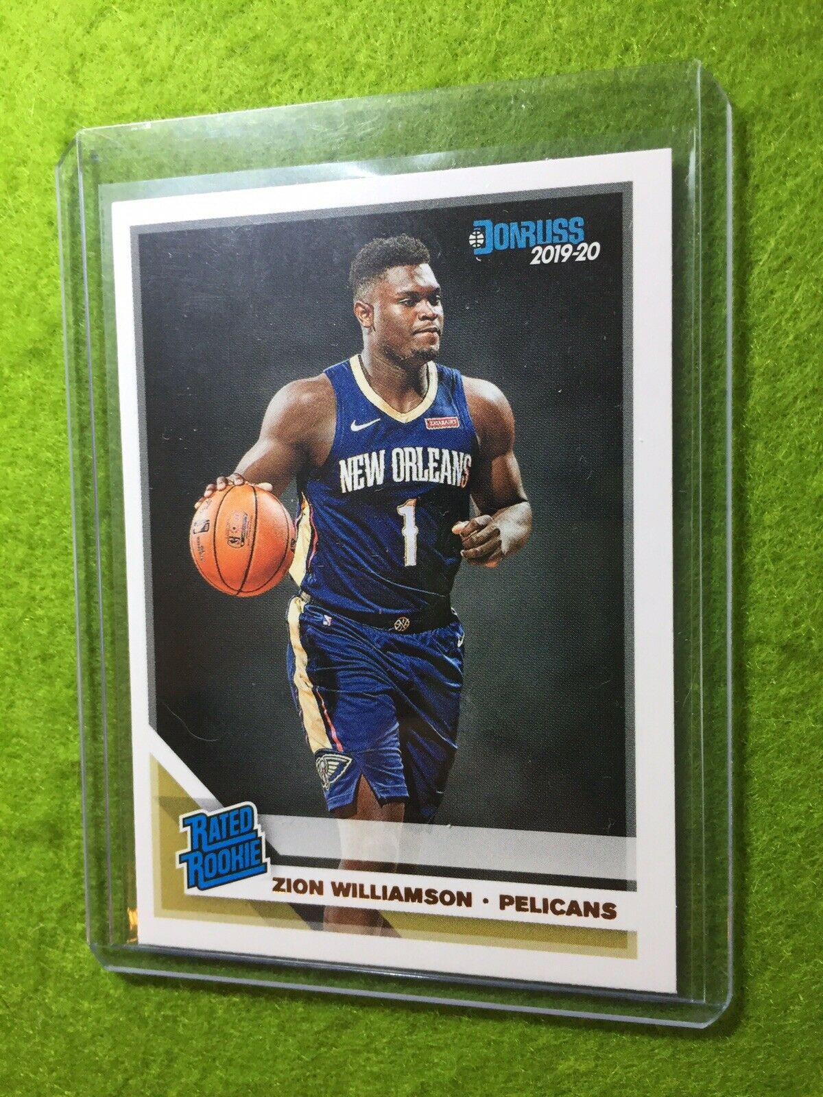 Zion Williamson ROOKIE CARD PELICANS JERSEY #1 DUKE RC 2019-20 Panini Donruss rc