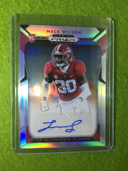 MACK WILSON PRIZM AUTO Baker Mayfield 's LB ROOKIE CARD BROWNS SP 2019 Prizm SSP