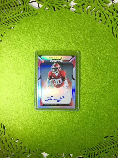 MACK WILSON PRIZM AUTO Baker Mayfield 's LB ROOKIE CARD BROWNS SP 2019 Prizm SSP