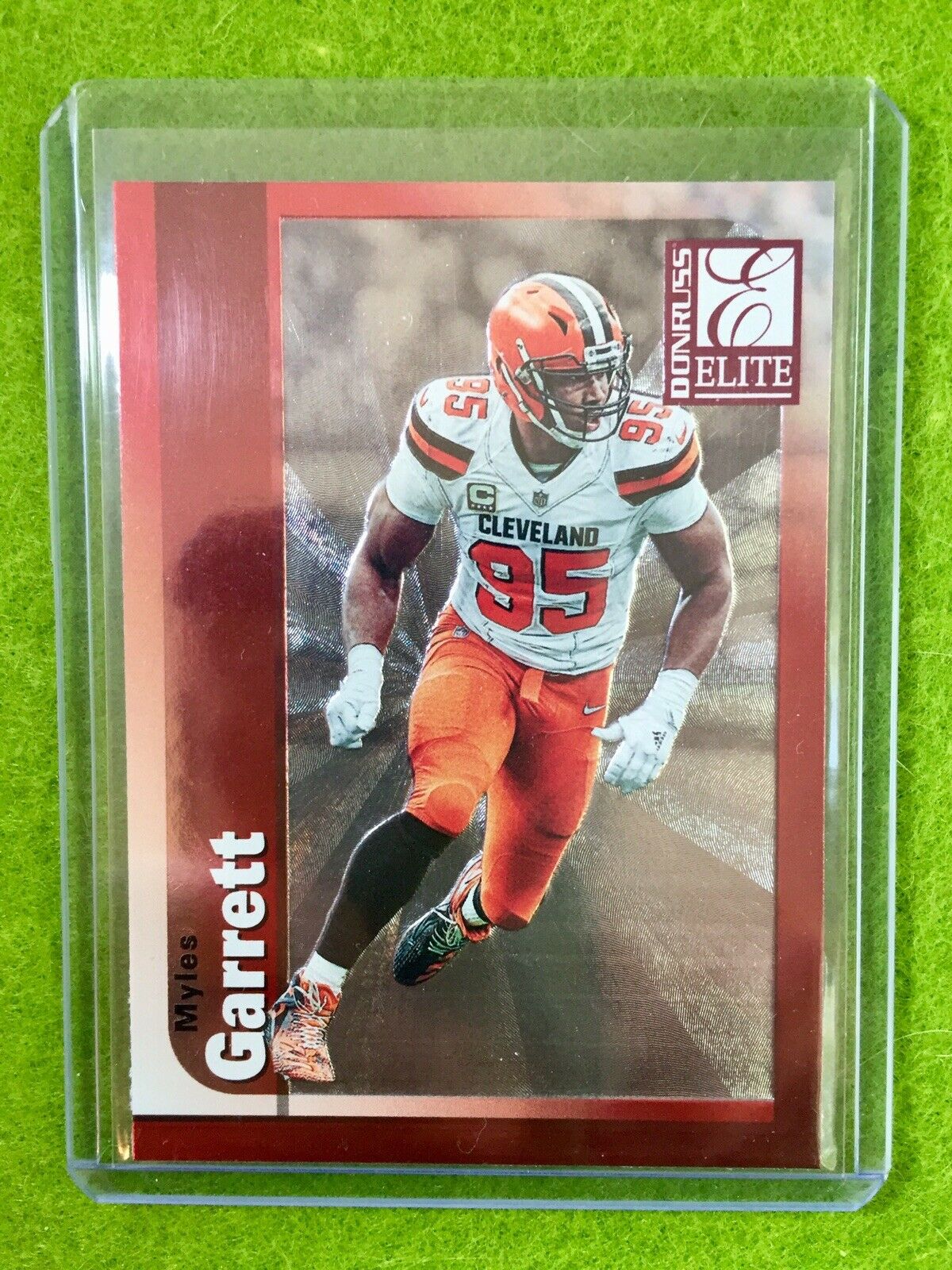 MYLES GARRETT JERSEY #95 BROWNS Baker Mayfield 's DE BROWNS 2019 Elite SP *1999*