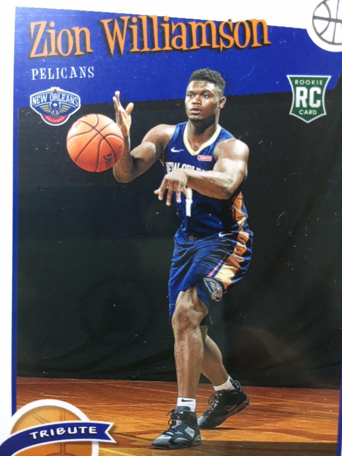 ZION WILLIAMSON ROOKIE CARD JERSEY #1 PELICANS RC 2019-20 Panini HOOPS rookie rc