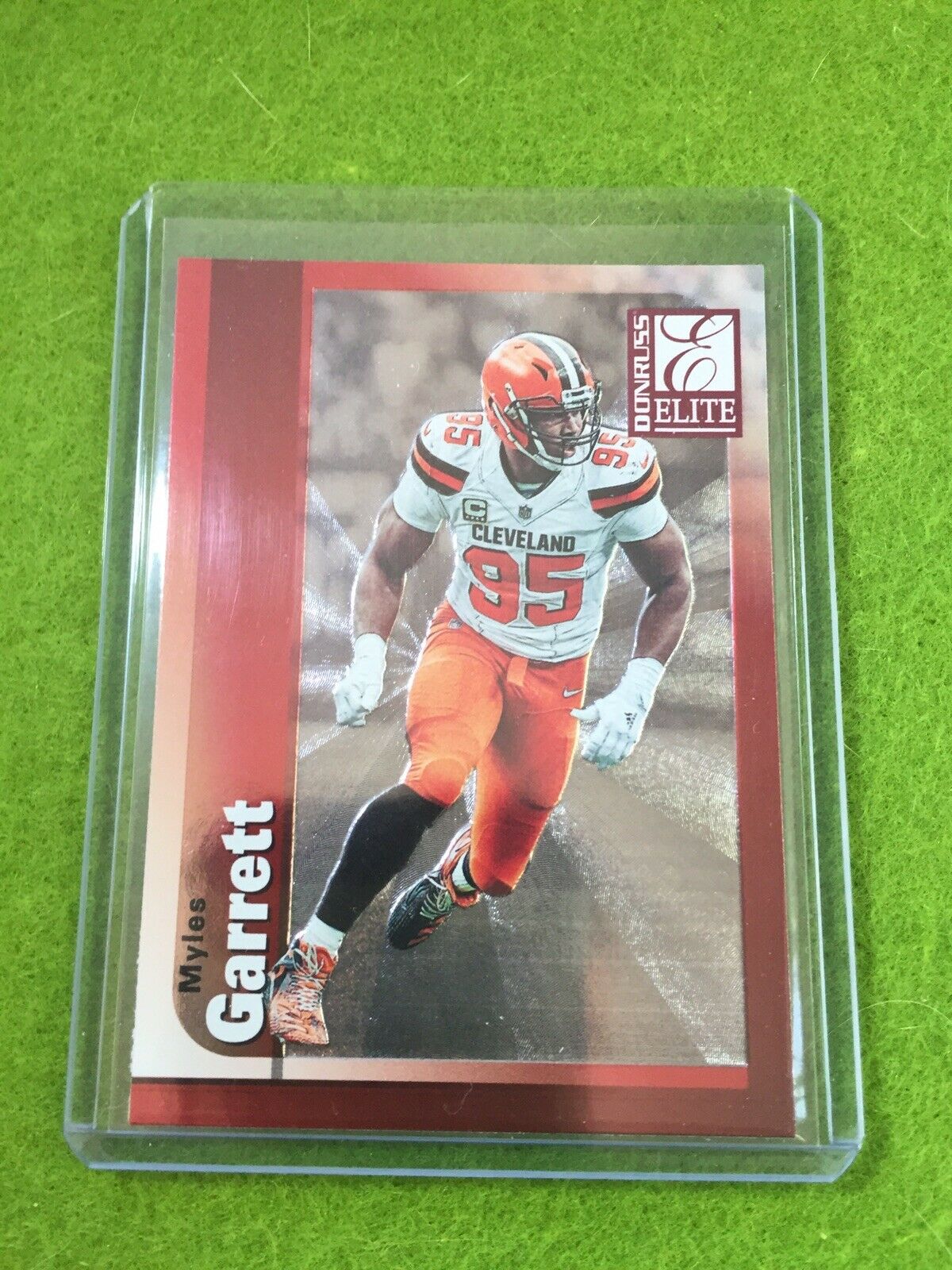 MYLES GARRETT JERSEY #95 BROWNS Baker Mayfield 's DE BROWNS 2019 Elite SP *1999*