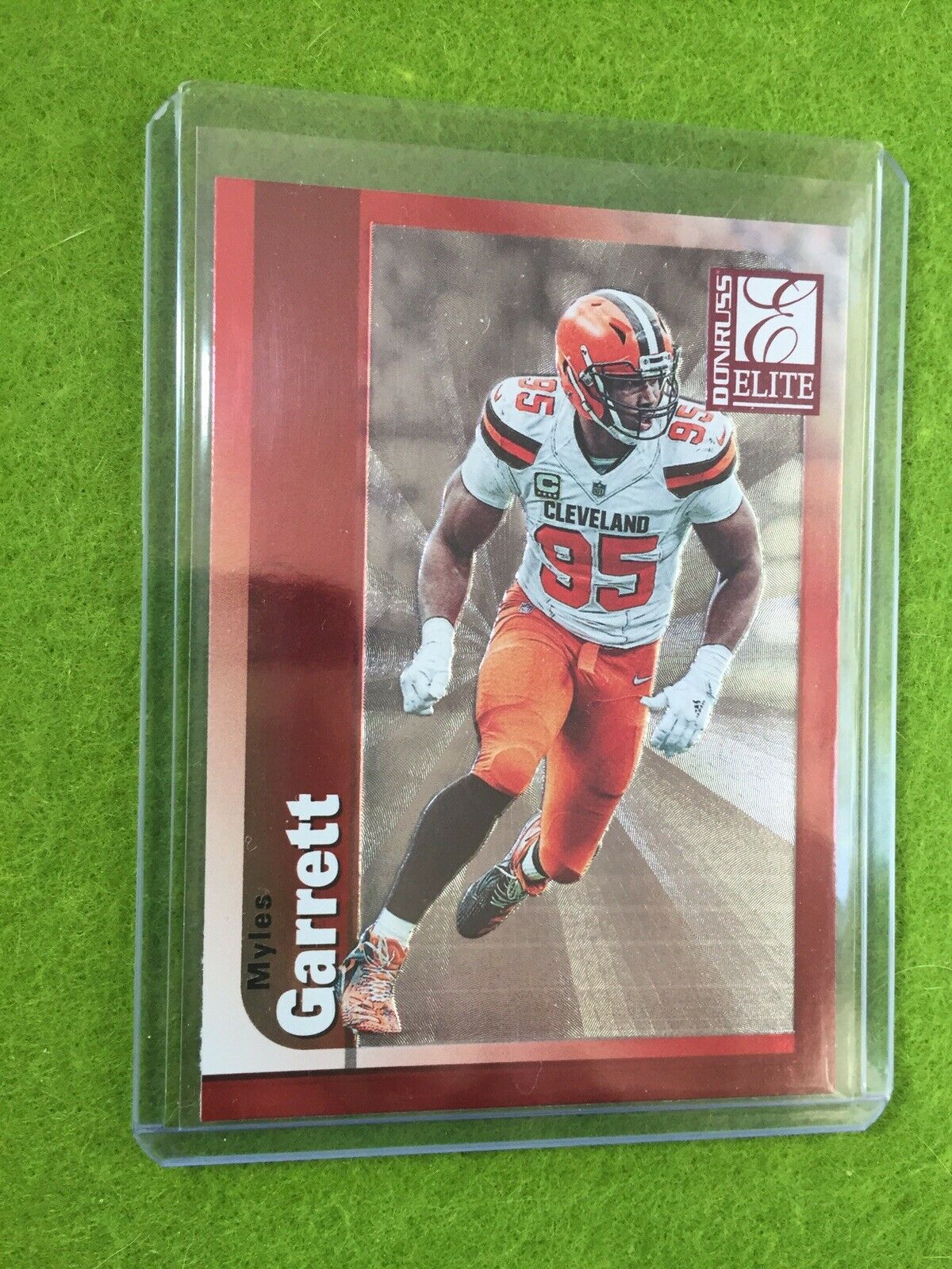 MYLES GARRETT JERSEY #95 BROWNS Baker Mayfield 's DE BROWNS 2019 Elite SP *1999*