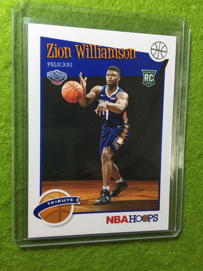 ZION WILLIAMSON ROOKIE CARD JERSEY #1 PELICANS RC 2019-20 Panini HOOPS rookie rc