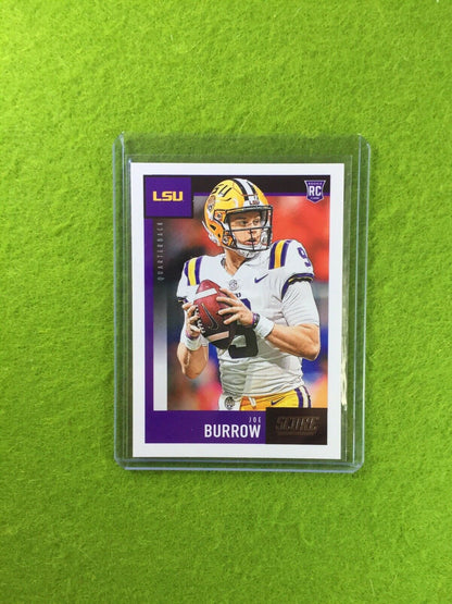 JOE BURROW ROOKIE CARD JERSEY #9 LSU TIGERS 2020 Panini Score CINCINNATI BENGALS