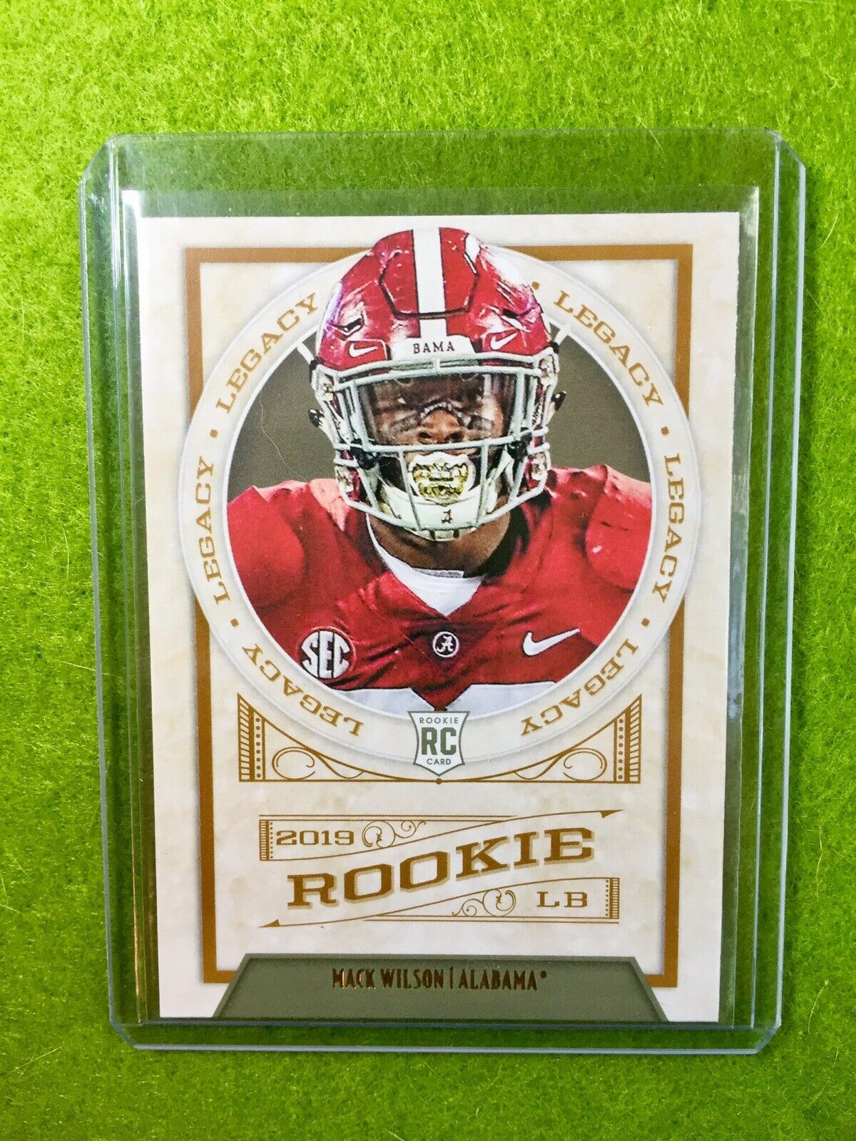 MACK WILSON ROOKIE CARD Baker Mayfield 's LB BROWNS RC 2019 Legacy #184 ALABAMA