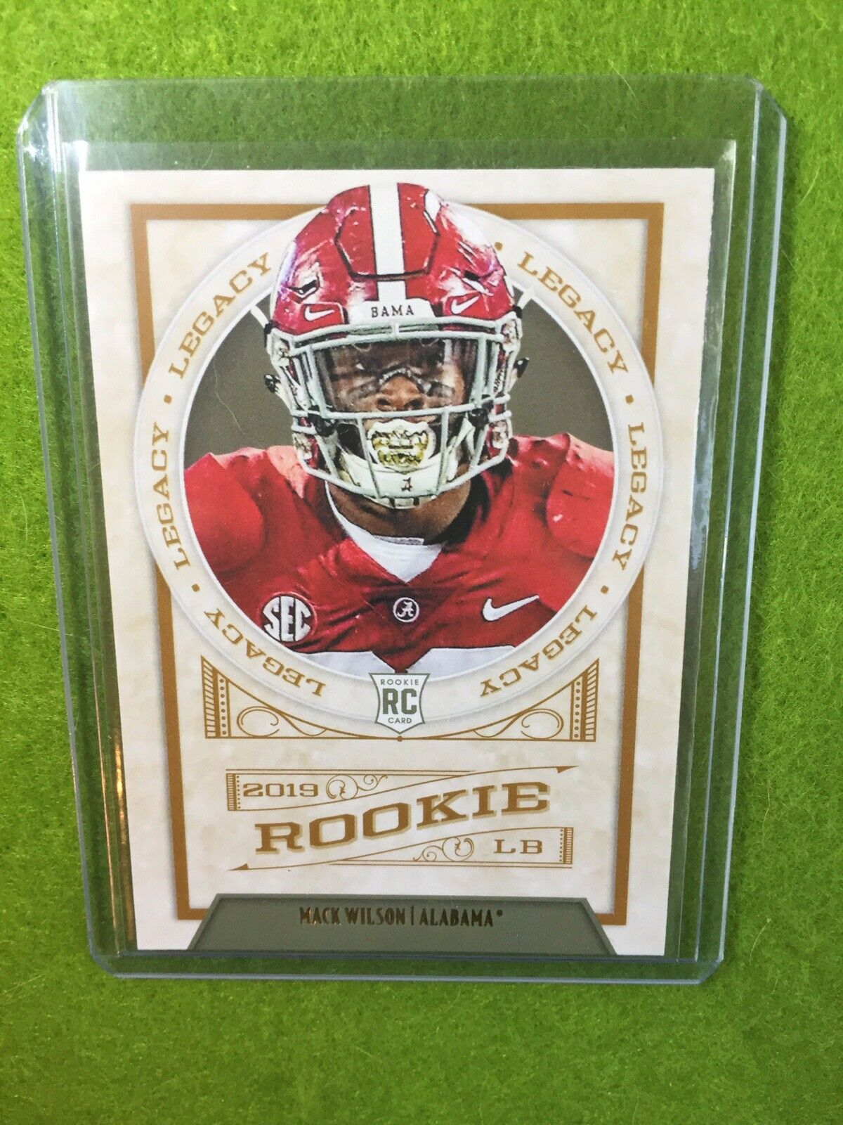 MACK WILSON ROOKIE CARD Baker Mayfield 's LB BROWNS RC 2019 Legacy #184 ALABAMA