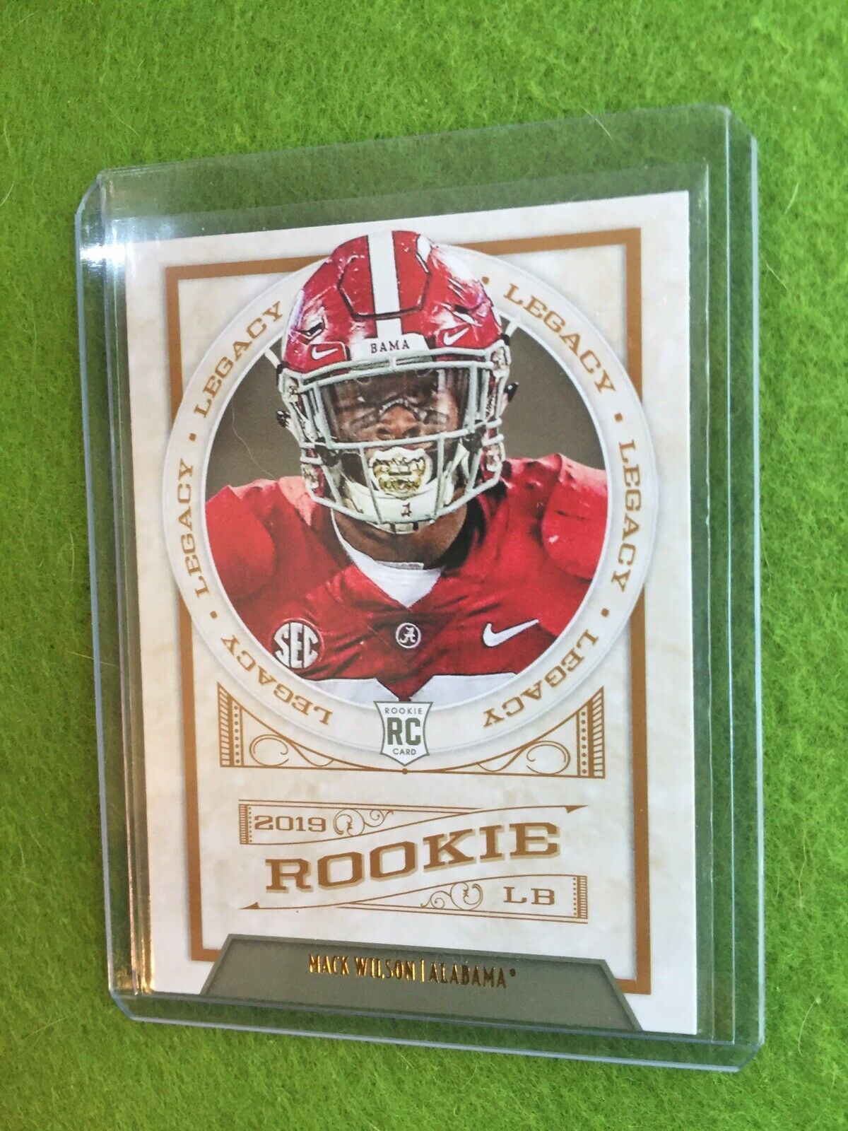 MACK WILSON ROOKIE CARD Baker Mayfield 's LB BROWNS RC 2019 Legacy #184 ALABAMA