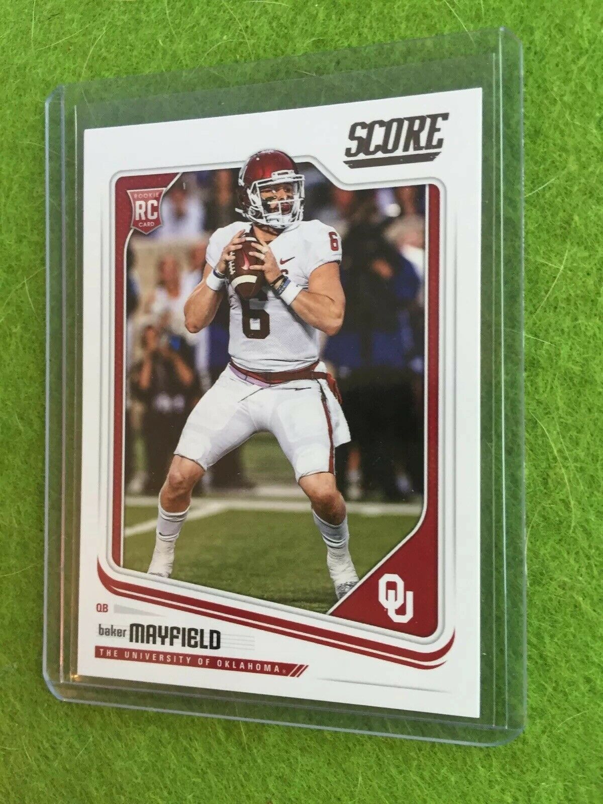 BAKER MAYFIELD ROOKIE CARD BROWNS JERSEY #6 RC 2018 Panini - Score Football #351