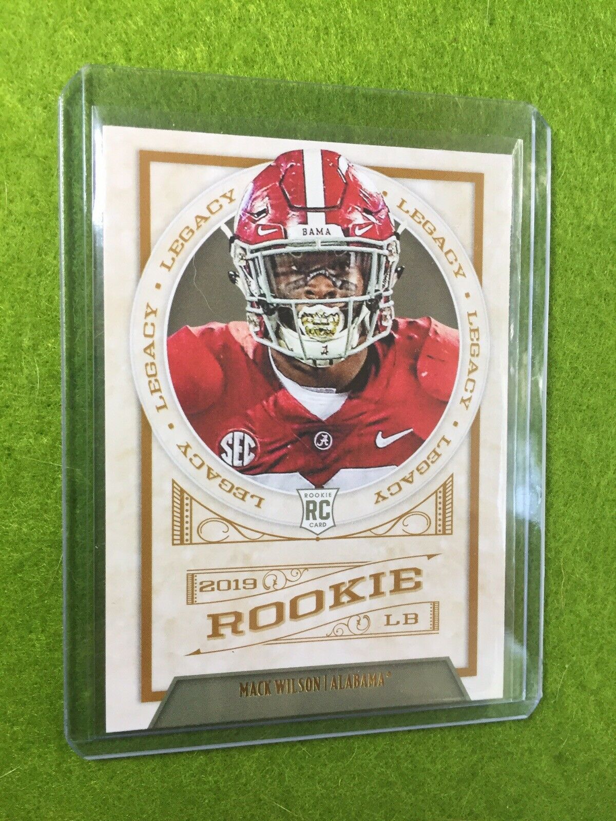 MACK WILSON ROOKIE CARD Baker Mayfield 's LB BROWNS RC 2019 Legacy #184 ALABAMA