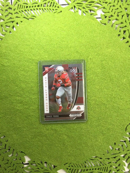 CHASE YOUNG PRIZM ROOKIE CARD JERSEY #2 OHIO STATE RC 2020 Prizm Draft Picks OSU