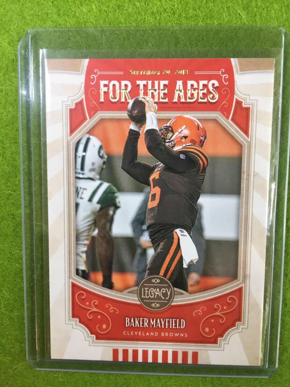 BAKER MAYFIELD JERSEY #6 CLEVELAND BROWNS CARD 2019 Legacy Football #FTA-BM *SP*