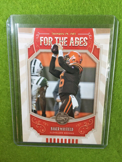 BAKER MAYFIELD JERSEY #6 CLEVELAND BROWNS CARD 2019 Legacy Football #FTA-BM *SP*