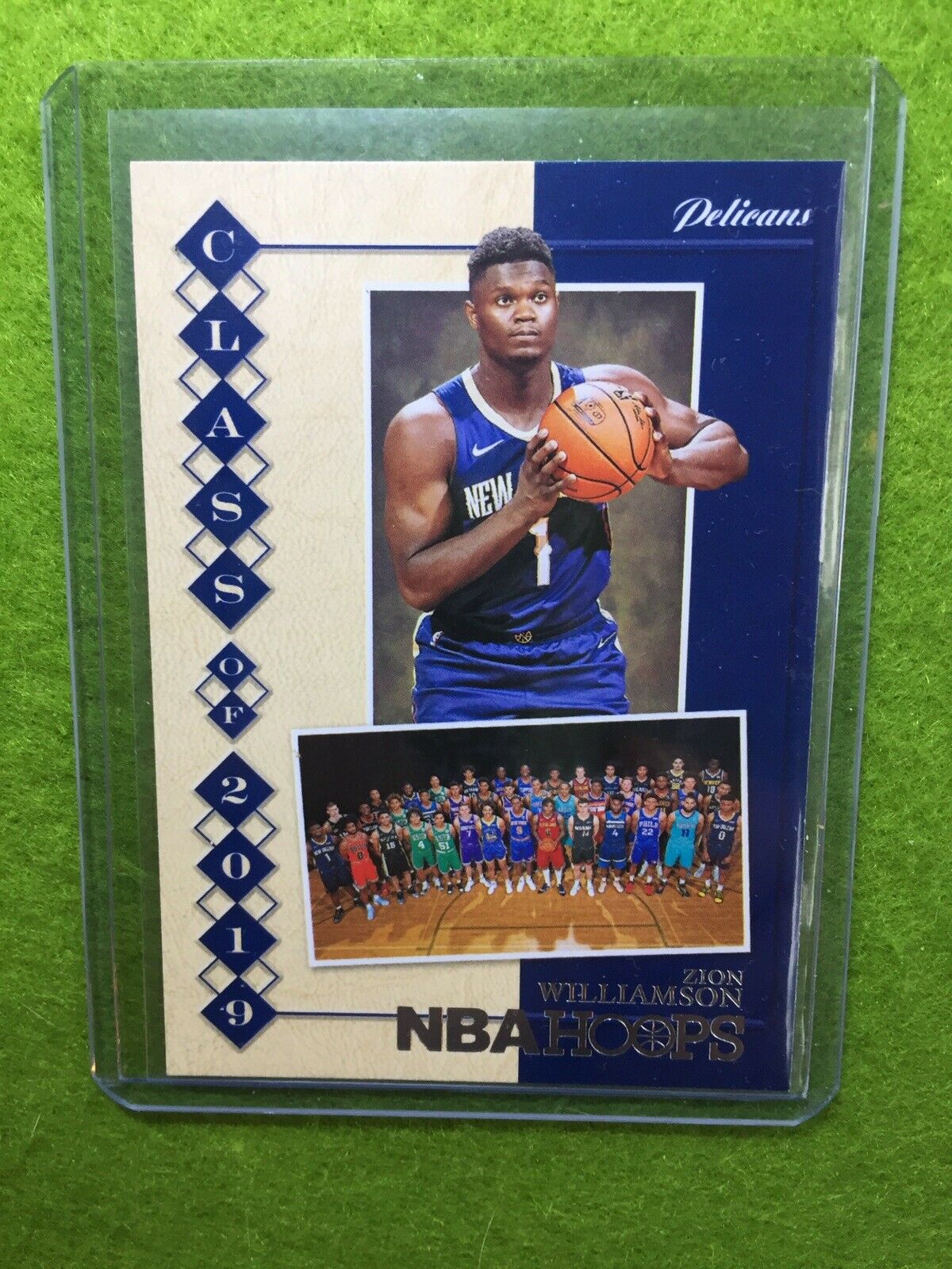 ZION WILLIAMSON ROOKIE CARD JERSEY #1 PELICANS RC 2019-20 NBA Hoops SILVER FOIL