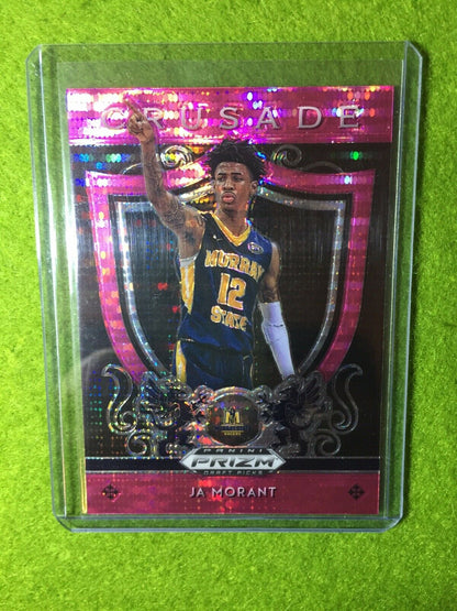 JA MORANT RC PRIZM ROOKIE CARD JERSEY #12 MS SP GRIZZLIES 2019 Prizm PINK PULSAR