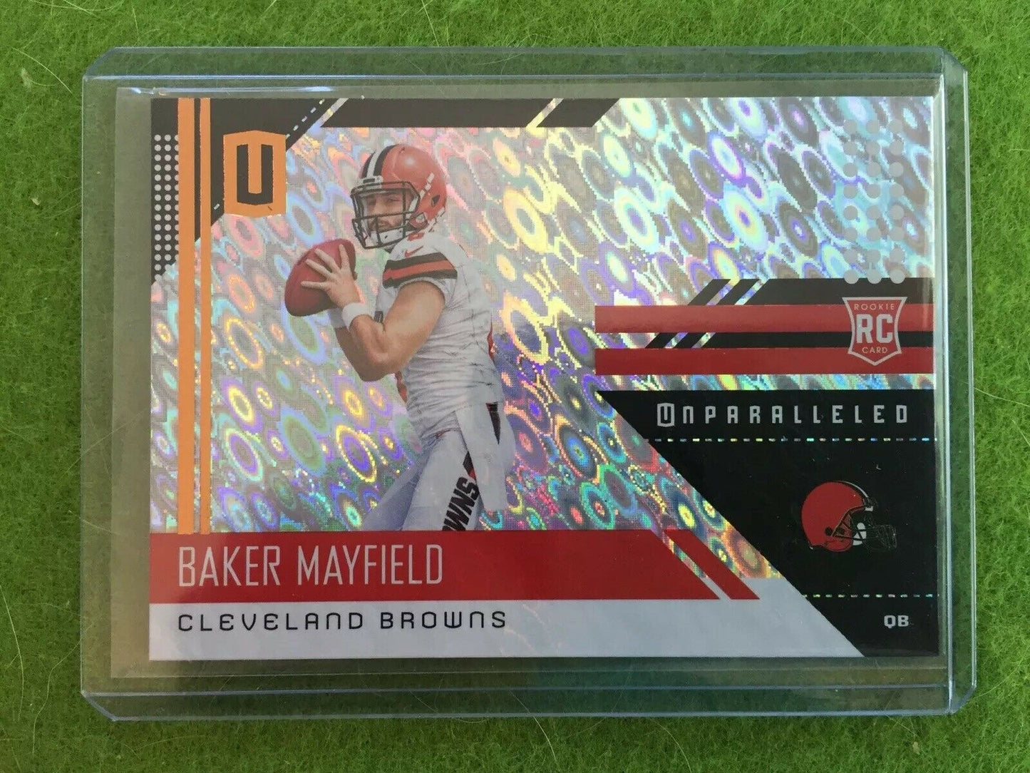 BAKER MAYFIELD ROOKIE CARD PRIZM REFRACTOR 2018 Panini UNPARALLELED Flight RC SP