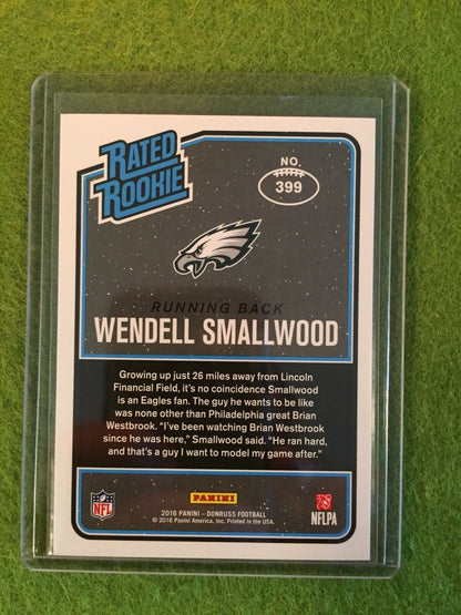 WENDELL SMALLWOOD ROOKIE CARD RC Philadelpia Eagles Football - 2016 Donruss #399