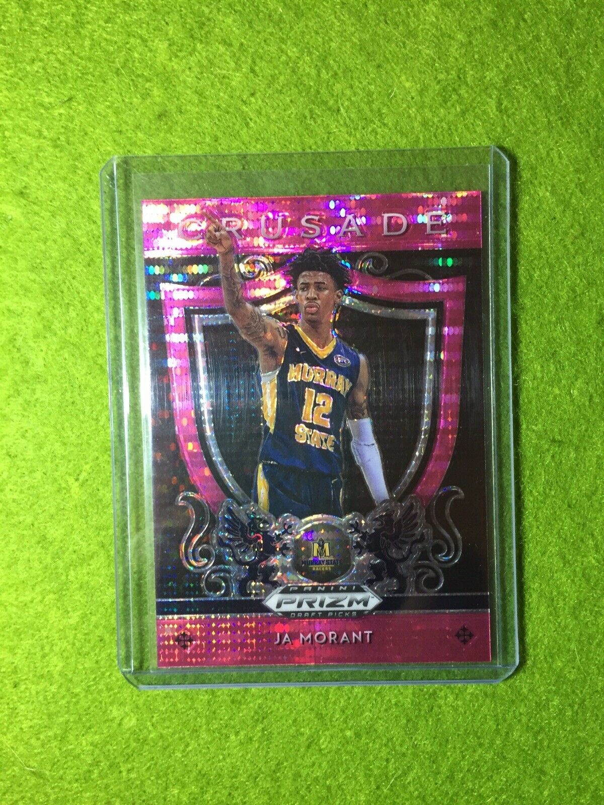 JA MORANT RC PRIZM ROOKIE CARD JERSEY #12 MS SP GRIZZLIES 2019 Prizm PINK PULSAR