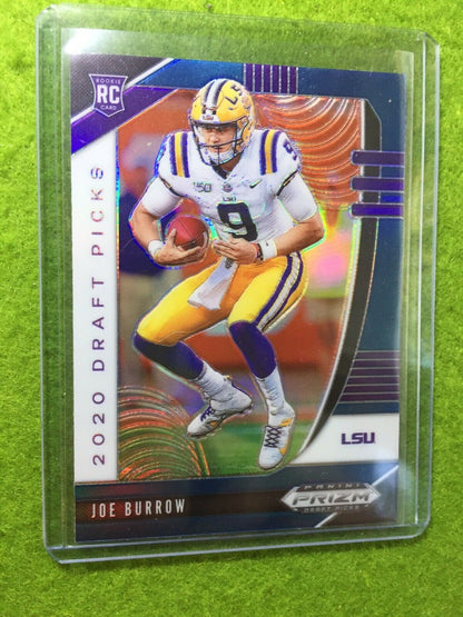 JOE BURROW BLUE PRIZM ROOKIE CARD JERSEY #9 LSU BENGALS RC 2020 Panini Prizm SP