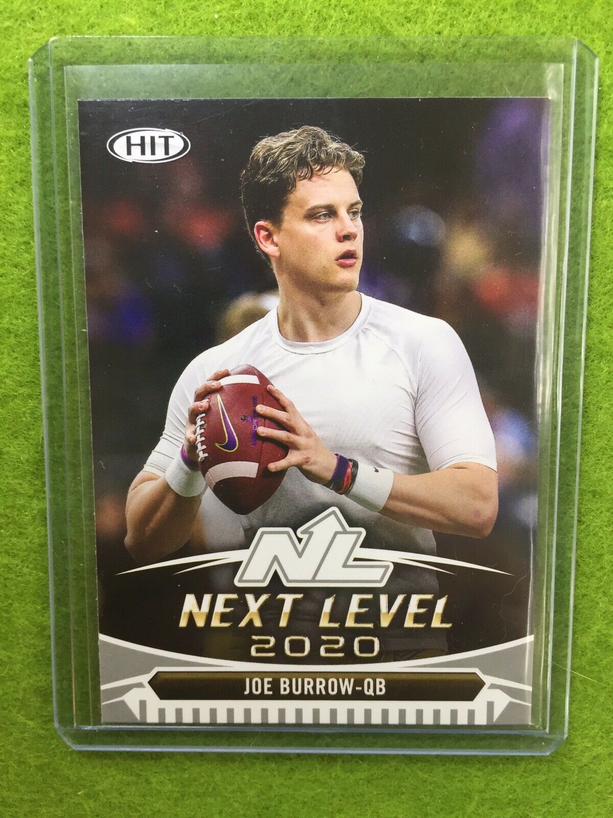 JOE BURROW ROOKIE CARD JERSEY #9 LSU RC 2020 Sage HIT Premier NEXT LEVEL SILVER