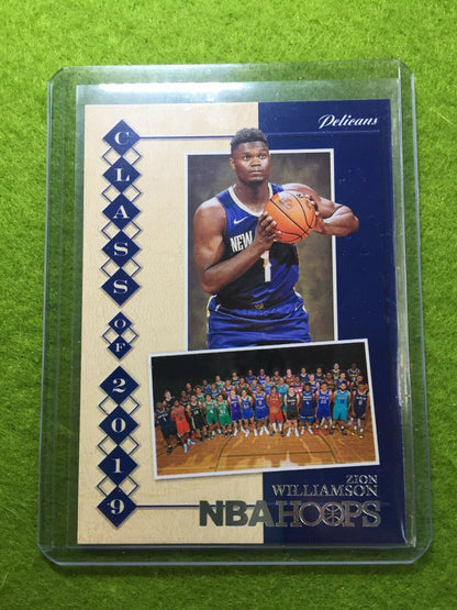 ZION WILLIAMSON ROOKIE CARD JERSEY #1 PELICANS RC 2019-20 NBA Hoops SILVER FOIL