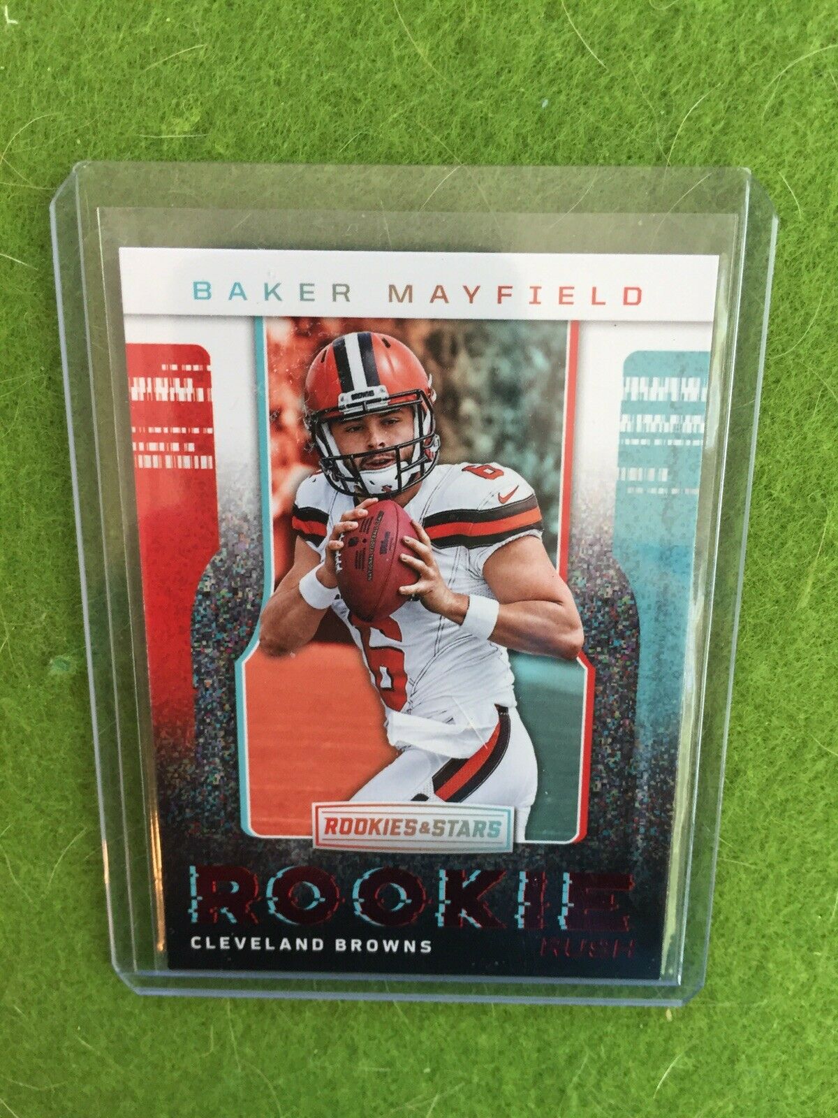 BAKER MAYFIELD ROOKIE RUSH Red Foil RC* Browns 2018 Panini ROOKIES & STARS #RR-1