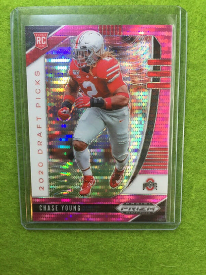 CHASE YOUNG PINK PULSAR PRIZM ROOKIE CARD JERSEY #2 OSU BUCS RC 2020 Prizm DP SP