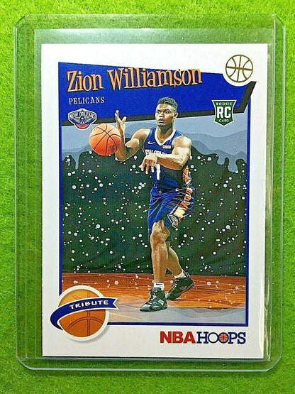 ZION WILLIAMSON ROOKIE CARD JERSEY #1 PELICANS SP RC 2019-20 Panini Hoops WINTER