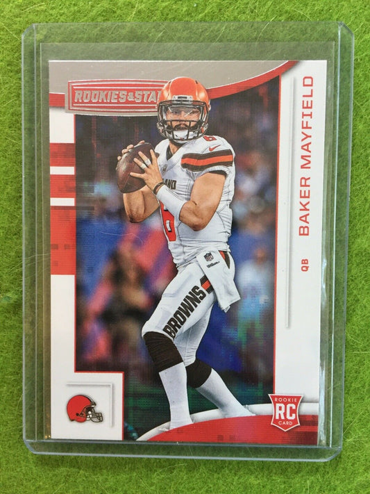 BAKER MAYFIELD ROOKIE CARD RC CLEVELAND BROWNS 2018 Panini Rookies & Stars #101