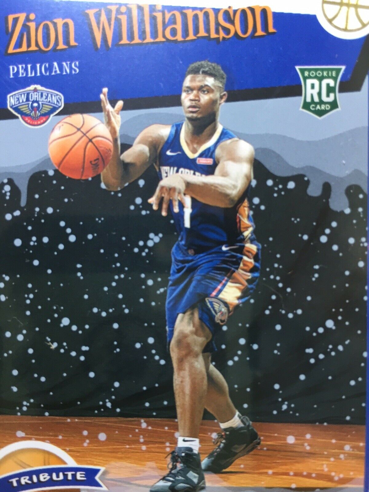 ZION WILLIAMSON ROOKIE CARD JERSEY #1 PELICANS SP RC 2019-20 Panini Hoops WINTER